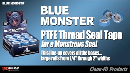 Blue Monster Teflon Tape 1/2 Wide 1,429" Long - Case of 45 Rolls by Blue Monster - Image 3