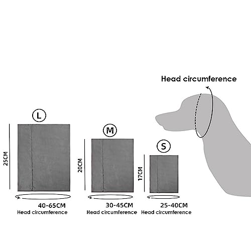 Image of No Flap Ear Wraps for Dogs, Stretchy Dog Ear Muffs, Ear Cover Dog Ear Scarf for Anxiety Relief and Calming