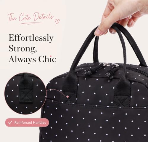 Image of LOVELYWIND Lunch Box for Women Cute Lunch Bags for Women Lunch Tote Bags Reusable Insulated Lunch Box Large Capacity Reusable Insulated Cooler for Work or Travel Gifts or Beach