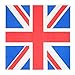 Juvale British Napkins - 2-Ply, 6.5 x 6.5 in, 100 Count - Union Jack Cocktail Paper Napkins for Union Jack Party Supplies & Themed Party Decor