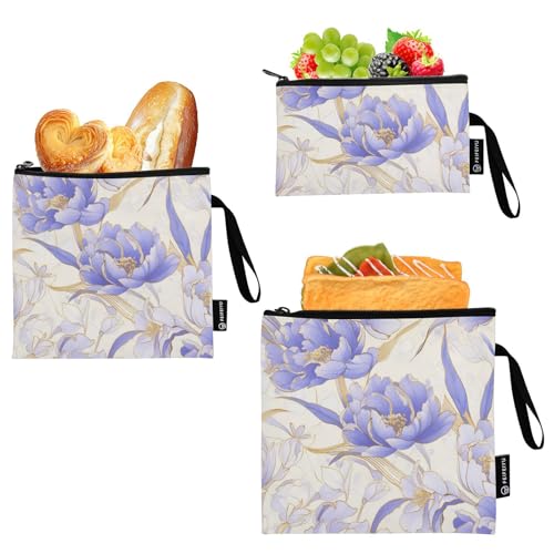 Pack de 3 Bolsas Reutilizables para Snacks y Sándwiches miniatura 2