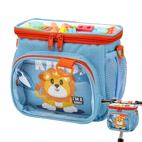 Panier pour Vélo Junior Grande Capacité avec Bandoulière Amovible