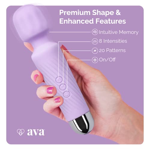 Vibrator Wand Sex Toys [Clit Stimulator Vibrators] Vibrator For Her | Sex Toy | Personal Wand Massager | 20 Patterns & 8 Speeds Of Pleasure | Quiet & Small | Female Adult Toys (Purple) #TOP4