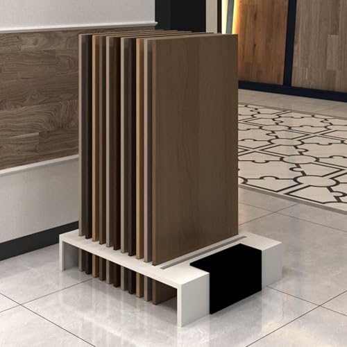 Support vertical en métal de qualité pour échantillons de marbre