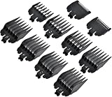MIDERDO Hair Clipper Guard Set - 10 Sizes Hair Clipper Combs Guides, 1.5mm/3mm/4.5mm/6mm/10mm/13mm/16mm/19mm/22mm/25mm Hair Cutting Guide Replace Comb Guides