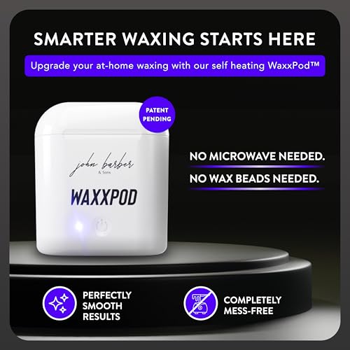 WaxxPod™ USB Ohren - & Nasenhaar Wachs Set – Mini Wachswärmer USB-C Anschluss inkl. vorbereiteten 24 Wachs Stäbchen WaxxStix Nasenwachs für Männer & Frauen - Sicherer Ohren- & Nasenhaarentferner