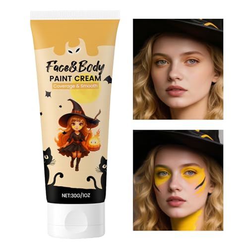 YNPQTDS Peinture corporelle - Grand tube de peinture corporelle à base d'eau - Maquillage longue durée - Accessoire de costume pour adultes et - Cosplay Halloween Party Theatre Noël Zombie