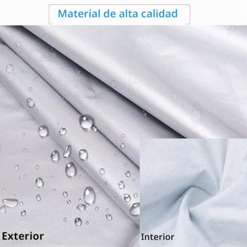 Mitad cubierta de coche universal para sedán con algodón y diseño impermeable de uso diario 5