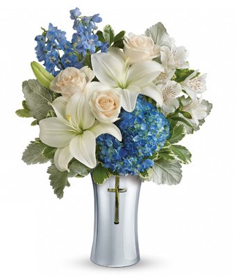 Amazon.com : theshopstation Crystal Cross Bouquet - White Asiatic