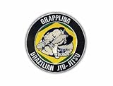 Grappling - Parche bordado de Jiu-Jitsu brasileño para coser o coser