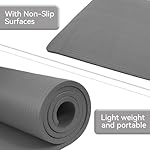Yoga Mat, 1/2-Inch Extra Thick High Density Exercise Mat, Anti-Tear Exercise Yoga Mat with Carrying Strap, Suitable for Various Yoga Exercises - Image 4