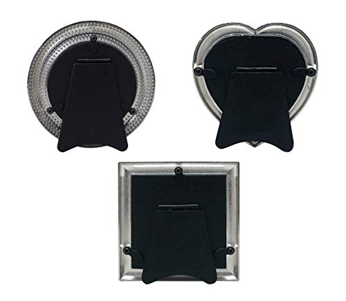 GIFTY GIFTY Classic Small Picture frame Set of 3 Cute Mini Photo Frame Set 2.5x2.5 inch for Tabletop Display Desk Picture Frame Perfect for Christams Home Decor Wedding Graduation Milestone Photos -