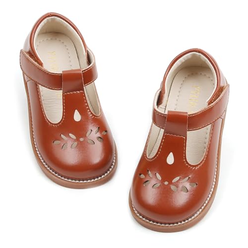 Image of PHIRAMIN Toddler Girl Mary Jane Dress Shoes-Little Girl School Uniform Shoes for Wedding Party