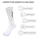 YKYWBIKE Cycling Socks for Men Women-Athletic Crew Bike Socks,Moisture Wicking MTB Biking Sock,Compression Aero Cycling Socks