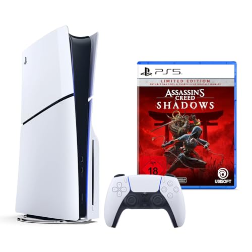 Playstation 5 Standard Konsole (Slim) + Assassin's Creed Shadows - Limited Edition (exklusiv bei Amazon)