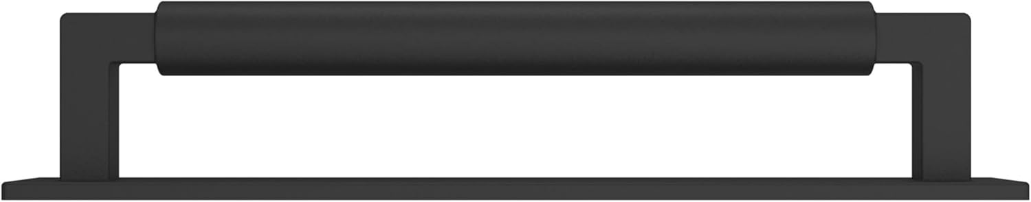 Baldwin 4927.BIN Contemporary 6 Inch Center to Center Cabinet Pull Backplate from The Estate Collection - Satin Nickel