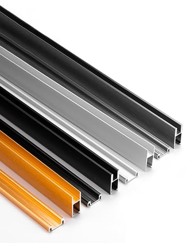 Riel de triple enlace de 80 cm para puertas de vidrio en vitrinas y armarios modernos
