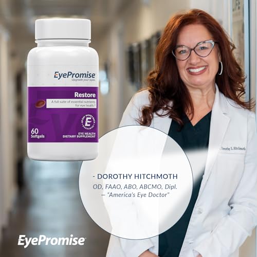 EyePromise Restore Eye Health Supplement - 60 Softgels, 30-Day Supply - Omega 3 Supplement with Zeaxanthin, Lutein, Fish Oil, EPA, DHA & Vitamins for Eye Health - Image 6
