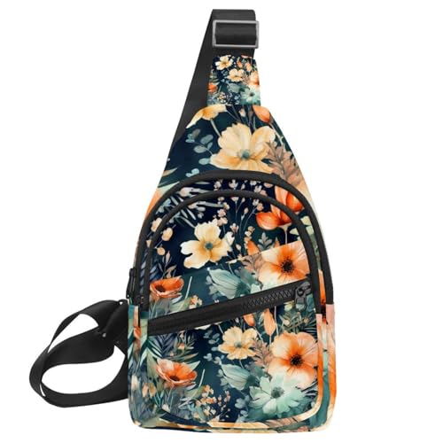 Bolsa cruzada de hombro unisex con divertido estampado de dientes