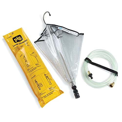 Image of PIG Roof Leak Diverter Tarp Kit - Umbrella-Style Leak Diverter - 30 inch x 30 inch - Clear - TLS461-CL