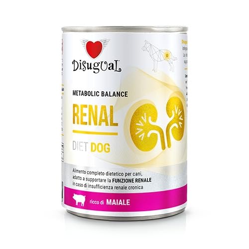 Disugual Dieta Cibo umido per cani 6 x 400 gr (maiale renale)