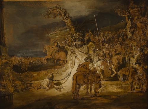 Pintura murales lienzo decorativo de Rembrandt Van Rijn para dar elegancia a las paredes de casa