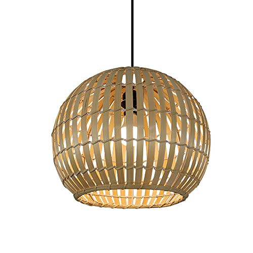 Suspension osier E27 pour rompre la froideur d'un salon moderne avec style