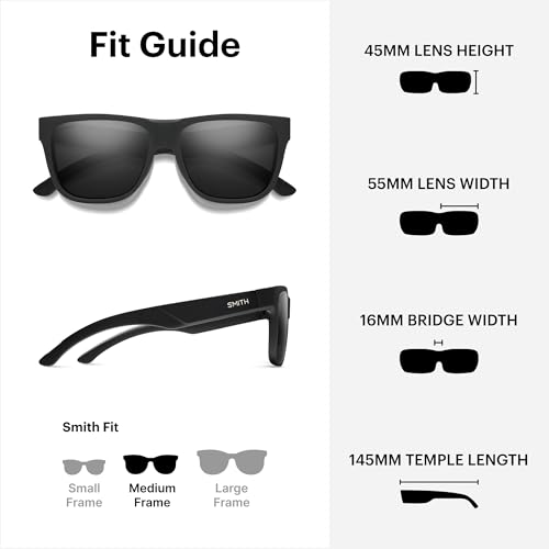 Image of SMITH Lowdown 2 Sunglasses with ChromaPop Polarized Lenses - Lifestyle Eyewear for Driving, Hiking, Everyday Wear