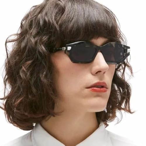 Lunettes de soleil œil de chat polygone contre l'éblouissement à nuances rétro