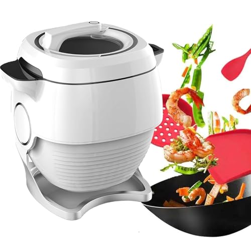 Automatic Cooking Machine with 360° Rotating Drum, Smart Touch Screen, All-Round Heating, Multi-Function Stir-Fry