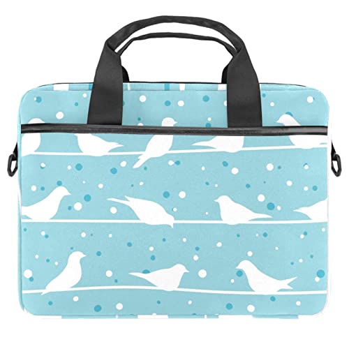 Sac à bandoulière pour ordinateur portable antichoc et ajustable 13-14.5 pouces bleu multicolore