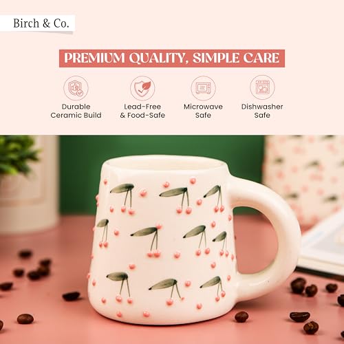 Image of Cups & Mugs - Coffee Mugs Set of 2 - Tea Cup - Ceramic Coffee Cup, Elegant Gift Pack, Microwave and Dishwasher Safe, Stylish Modern Design for Home & Office,PinkPop Mug