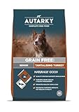 Autarky Grain Free Senior Dry Food, Tantalising Turkey 12kg - Dry Dog Food for Senior Dogs, Joint Support, Grain Free for Sensitive Stomachs