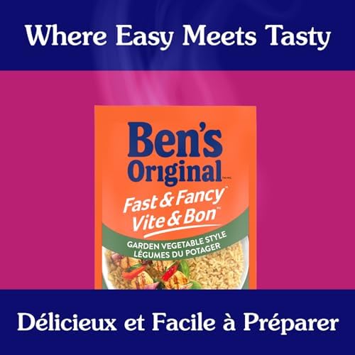 BEN'S ORIGINAL FAST & FANCY Garden Vegetable Style Long Grain Rice Side Dish, 132g pouch - 5