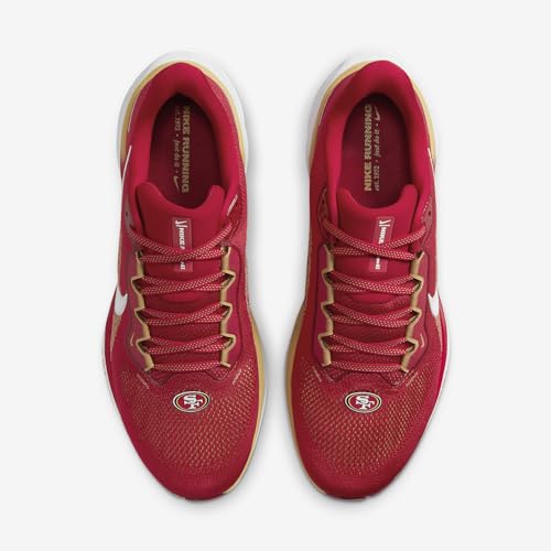 Nike Pegasus 41 Men's Road Running Shoes (San Francisco) (FZ5070-600, Gym Red/White/Club Gold/White) Size 114