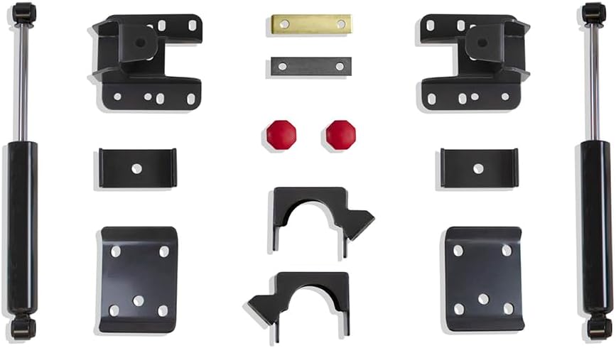 MaxTrac SUSPENSION'S Part# 201360 is A 5"-6" ADJ. Height Rear Box KIT Including FLIP KIT, Hangers, Bump Stops & Shocks