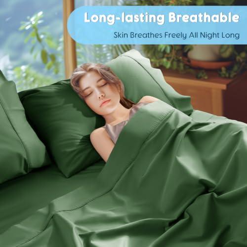 Image of SONORO KATE 1000 Series 100% Egyptian Cotton King Sheets,Extra Deep Pocket