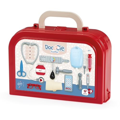 Ecoiffier - Valisette Docteur Enfant Luxe - Nombreux Accessoires Médicaux Inclus - Jeu d'imitation - Dès 18 Mois - Jouet pour Enfant - 271 - Garantie France...