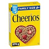 CHEERIOS - Family Size Pack - Cereal Box, Original, Whole Grain is The First Ingredient, 570 Grams Package of Cereal