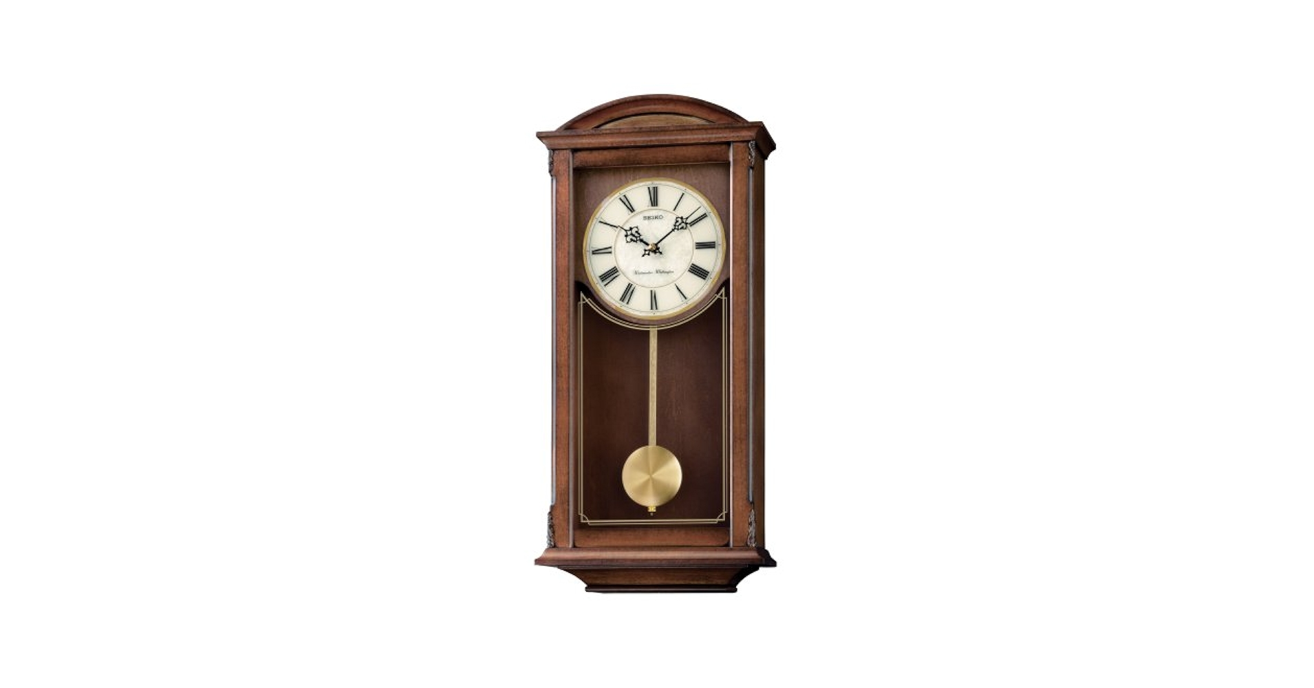 Amazon.com: SEIKO Arched Wall Clock with Pendulum and Dual