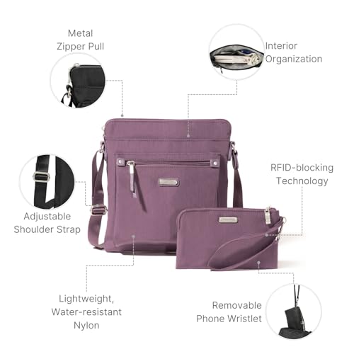 Image of Baggallini womens Go Bagg With Rfid Phone Wristlet