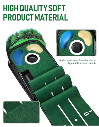 Tapis de golf durable et antidérapant avec une surface de putting fluide