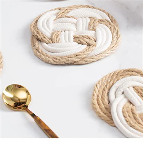 Tjlss Woven Placemat Decorative Mat Household Cotton And Hemp Art Thickened Coaster Table Insulation Mat #TOP2