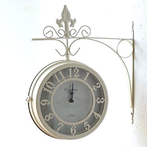 おしゃれな壁掛け時計 №.7 両面時計ウォールクロック アンティーク