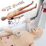 Realistic Human Manikin Multifunctional Safety Certification Nursing Training Manikin with Arm Blood...