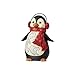 Enesco Jim Shore Heartwood Creek Mini Penguin with Ear Muffs Figurine, 3.75
