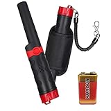 LSPWIEMFE Metal Detector Waterproof Pinpointer 360° IP68 Metal Detector Wand for Adults & Kids Handheld Metal Detector Gold Tester Pen Search Treasure