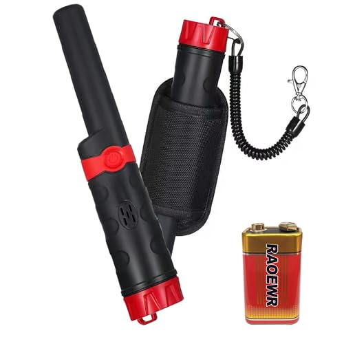 LSPWIEMFE Metal Detector Waterproof Pinpointer 360° IP68 Metal Detector Wand