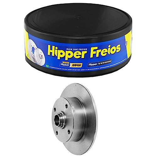 Par Disco de Freio Dianteiro Sólido com Cubo Gurgel X12 X20 Vw Brasília Fusca 1970 a 1996 Karmann Gh