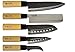 Goldsun Stainless Steel Acier Inox Rostfrei 5 Piece Sashimi Asain Knives